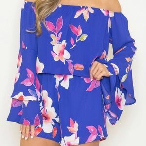 Dramatic Dreams Floral Romper